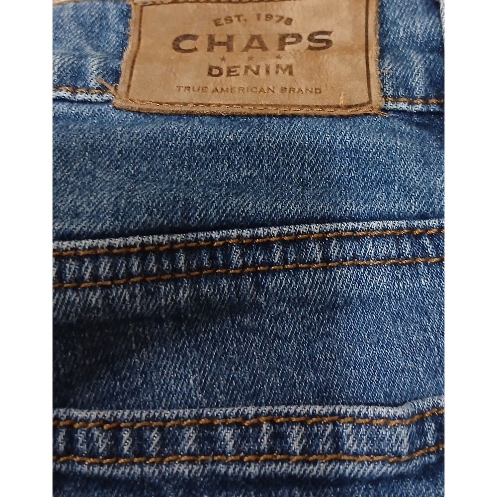 CHAPS DENIM Y2K BOOTCUT JEANS WOMENS 10 LIGHT WASH MID RISE - Picture 7 of 8